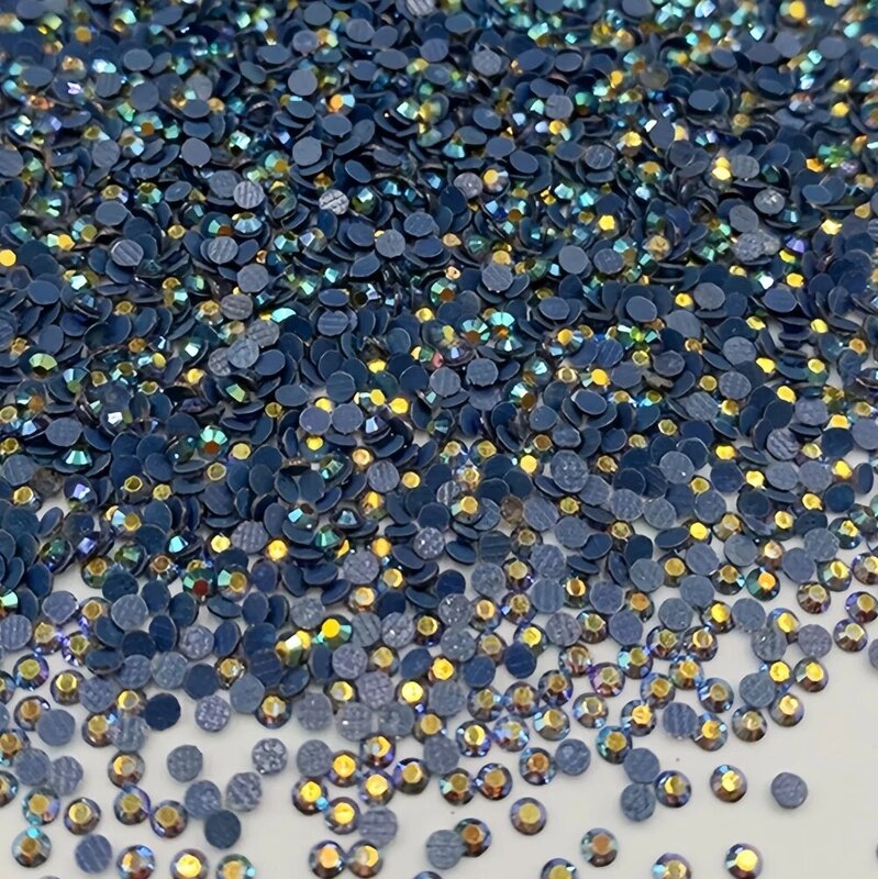 Resin Hot Fix Rhinestones Bulk Wholesale Flat Back Plastic Crystals Nail Ab Trimmings Crystals For Crafts