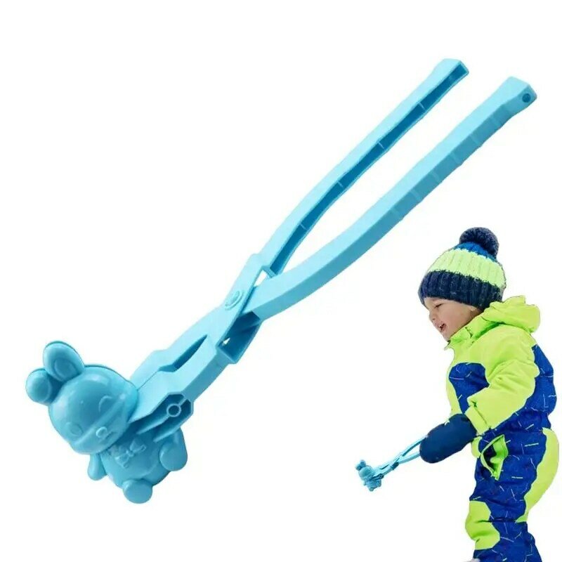 幼児用スノーボールメーカーツール、ウサギ型型型型、スノーボールメーカー、スノークリップ付き、3〜12歳の子供向け
