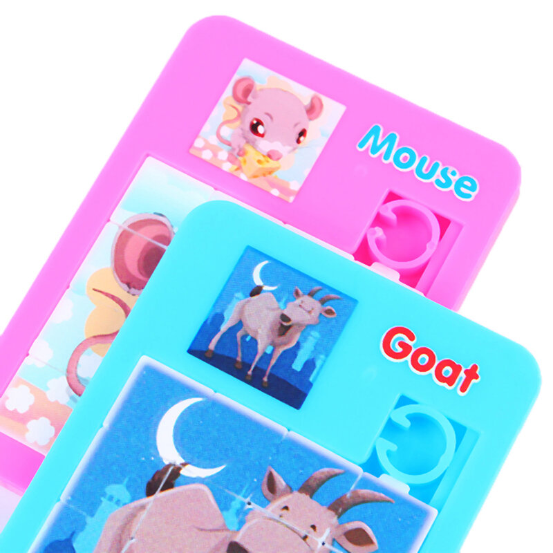1pc giocattolo educativo precoce sviluppo Jigsaw Digital Number 1-16 Animal Cartoon Puzzle Game Toys