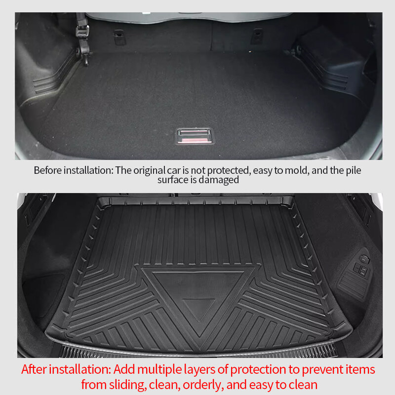 Tikar bagasi mobil untuk Peugeot 3008 2016 2017 2018 2019 2020 2021 2022 2023 tahan air bantalan penyimpanan pelindung karpet Aksesori otomatis