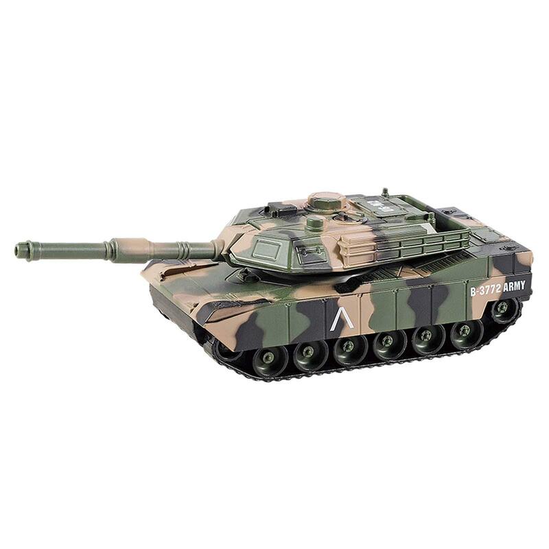 1:24 Tank Toy Rotating Fort Pullback Motion bomboniere realistiche serbatoio pressofuso in lega di veicoli per ragazze di 3-7 anni regalo per bambini