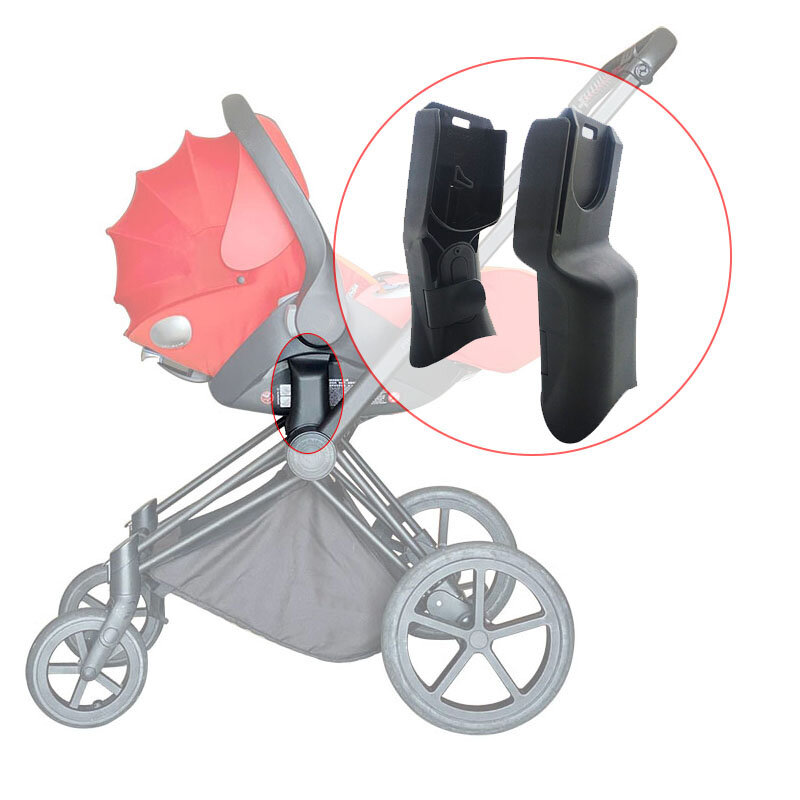 Stroller Adapter For Priam 3/4 Pram Aton Cloud Q/Z Car Seat Converter Pushchair Baby Basket Connector Bebe Replace Accessories