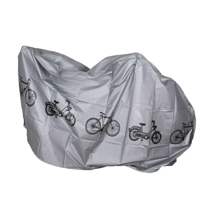 กลางแจ้งกันน้ำกันฝุ่น selimut Motor จักรยาน Moto สีเทาเสื้อกันฝนในร่มสำหรับจักรยานสกู๊ตเตอร์