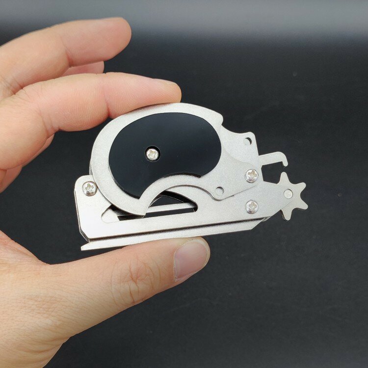 new Steel Mechanical Snail Foldable 6-Burst Rubber Band Gun Children's Decompression Entertainment Toys Creative Gift