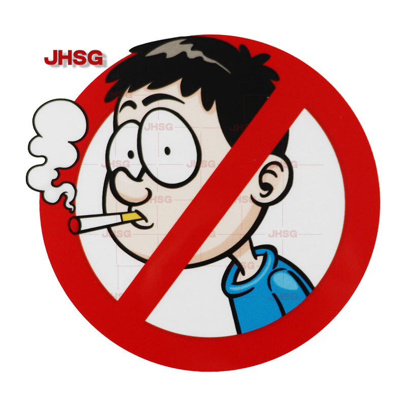 Naklejki samochodowe bohaterowie kreskówek zakaz palenia naklejki pcv akcesoria motocyklowe naklejki dekoracyjne wodoodporny krem do opalania gorąca sprzedaży