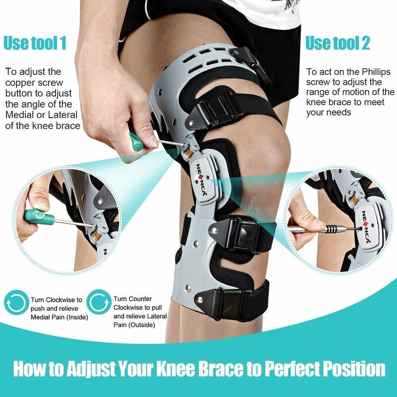 NEENCA OA Unloader Knee Brace Support for Arthritis Pain Osteoarthritis Cartilage Defect Repair Avascular Necrosis