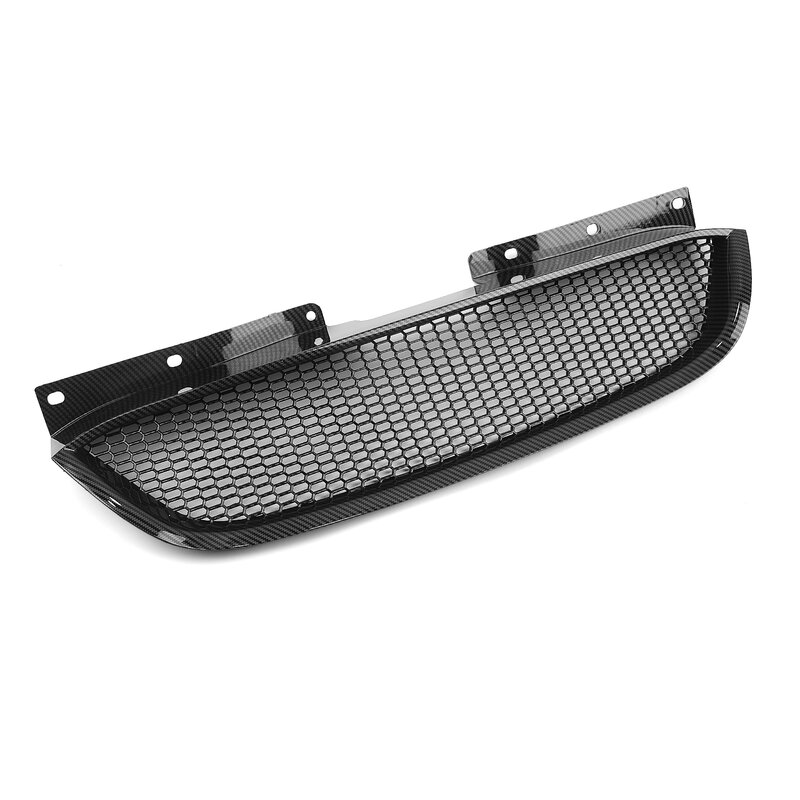 Front Grille Grill For Hyundai Genesis Coupe 2008-12 Honeycomb Style Carbon Fiber Look/Gloss/Matte Black Upper Bumper Hood Mesh