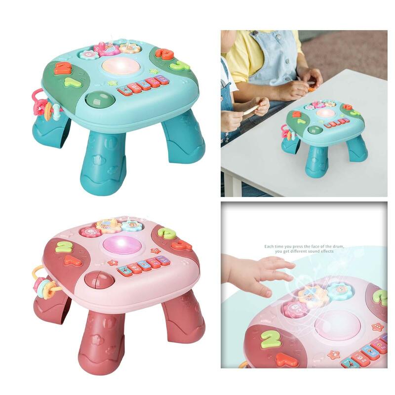 2023 Multifunctional Desktop Toys for Early Childhood Education Story Machine Music Learning Table