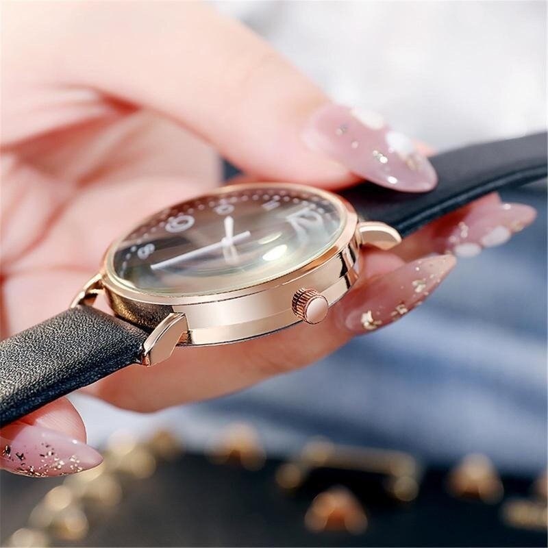 นาฬิกาควอตซ์แฟชั่นใหม่สำหรับผู้หญิงนาฬิกาข้อมือสำหรับผู้หญิง