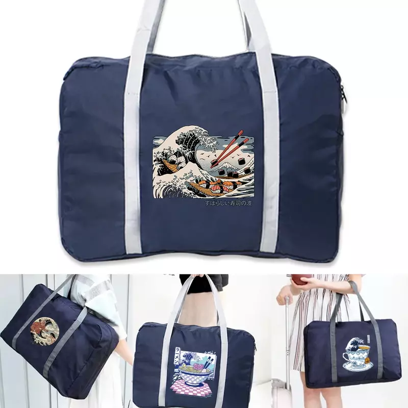 Дорожная сумка, спортивные сумки, сумка для багажа, вместительные органайзеры, складные сумки для хранения одежды, сумка для переноски, серия волн