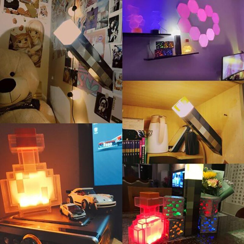 Lámpara de linterna Brownstone, luz decorativa para dormitorio, LED luz nocturna, carga USB con hebilla, regalo para niños de 11 pulgadas