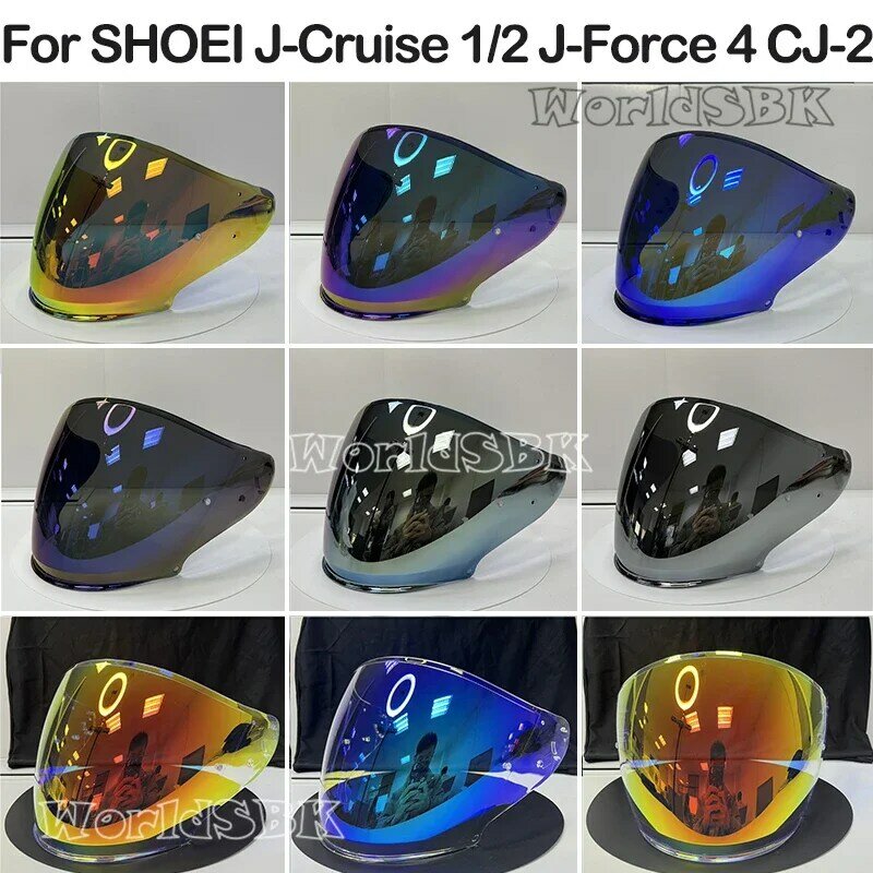 Visera de casco para SHOEI j-cruise 1 j-cruise 2 j-force 4 CJ-2, protector de cara abierta, visera de casco
