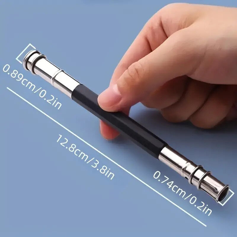 5 Stück verstellbarer Metall Doppelkopf Bleistift verlängerung Bleistifte Extender Halter für Skizze farbige Kohle Bleistifte Schul material