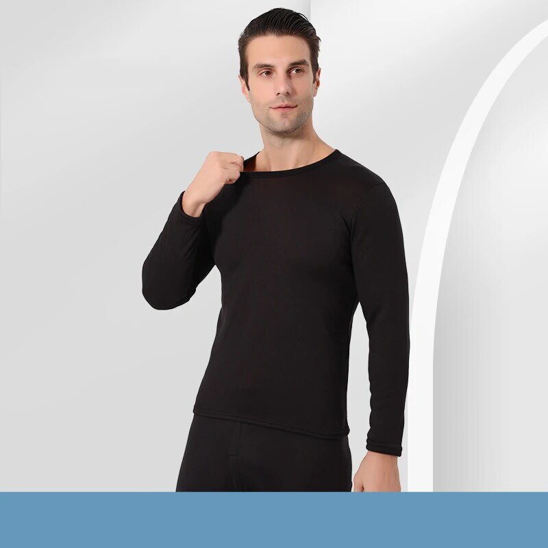 Ropa interior térmica para hombres y mujeres, conjuntos de capas Base de forro polar largo, Top de manga larga y pantalones de felpa para pareja, ropa cálida de invierno, venta al por mayor