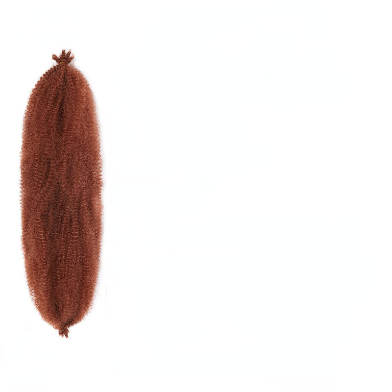 16-дюймовые Имбирные плетеные волосы, 8 упаковок, предварительно разделенные Пружинные афро твист