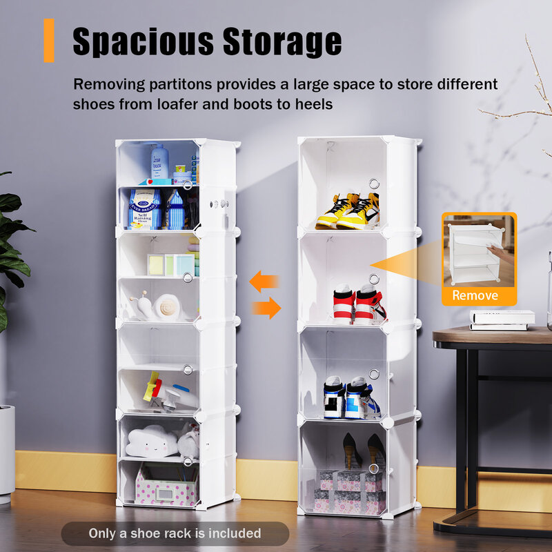 Multi-layer Large Shoe Cabinet Rack Waterproof Dust proof Shoes Stand Storage Organizer Free Standing Space
