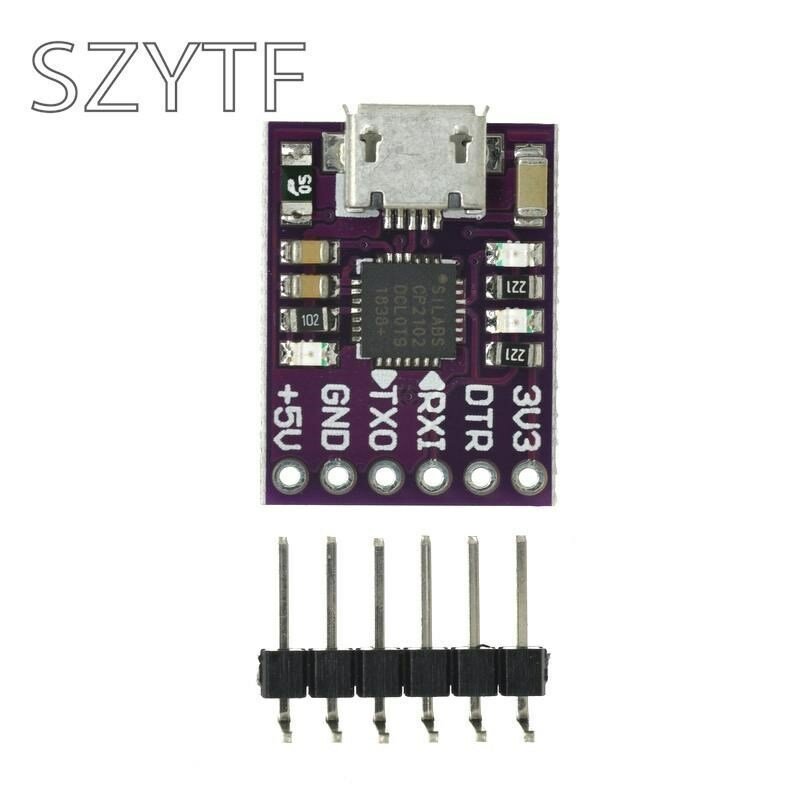CP2102/CH9102 USB 2.0 to UART TTL 6/5PIN Connector Module Serial Converter STC Replace FT232 CH340 PL2303 CP2102 MICRO USB