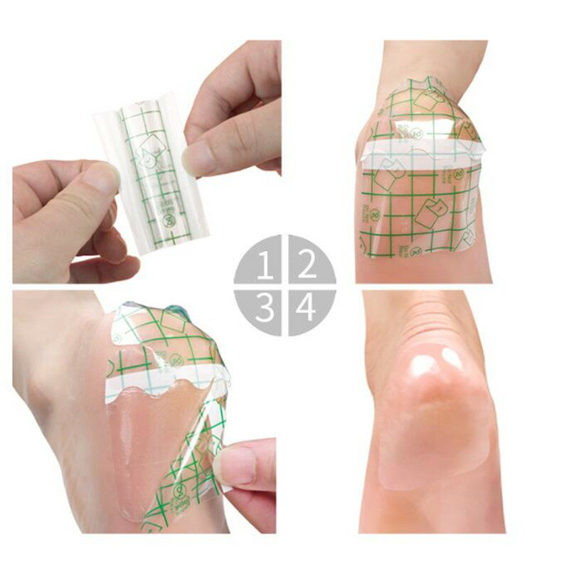 14 pezzi pellicola ultrasottile adesivi per la cura del piede del tallone protezione idratante integratore idrico riparazione Anti-screpolature Patch per tallone della pelle secca