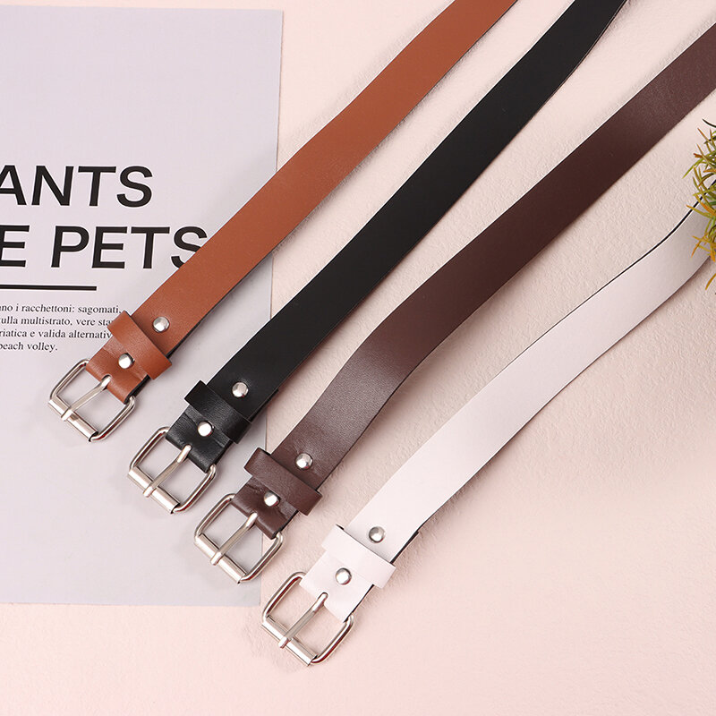 100CM Leather Belt Fashion Waist Belts Metal Buckle Waistband Pants Decorative Belt Clothing Accesories