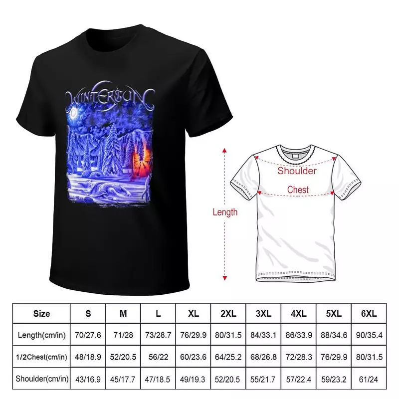 Wintersun T-Shirt Korte Mouw T-Shirt Vintage Hippie Kleding Nieuwe Editie Heren T-Shirts Pack