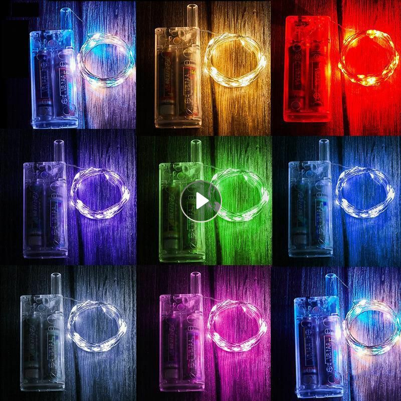 أسلاك النحاس LED أضواء سلسلة سلاسل الإضاءة مقاوم للماء جارلاند الجنية ضوء عيد الميلاد حفل زفاف ديكور عطلة الإضاءة