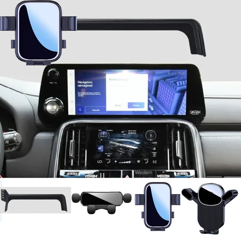 Car Mobile Phone Holder For 2022-2023 2024 Lexus LX600 GPS Stand Special Mount Support Bracket Accessories