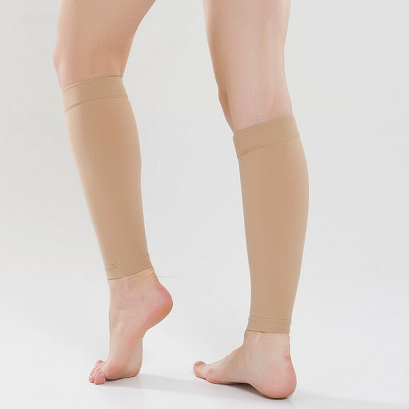 1 par unisex perna de bezerro mangas homens meias femininas varicosa veia circulação compressão meias médicas elásticas
