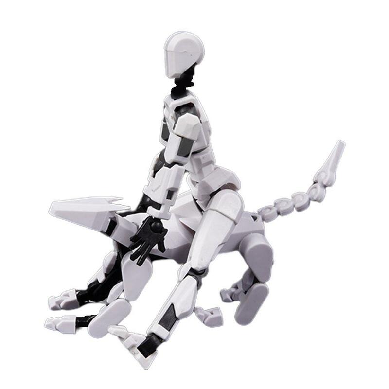 Multi-Jointed Movable Shapeshift Robot 3D Printed Mannequin Lucky 13 Character With Joint Dog Figures Toys Stress Relief Gift