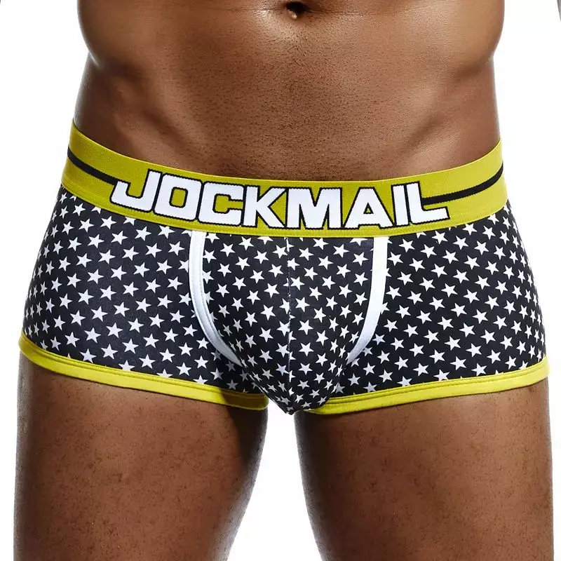 JOCKMAIL-Boxers de impressão dos desenhos animados adoráveis dos homens, cuecas confortáveis, calcinha masculina respirável macia, roupa interior sexy, novo