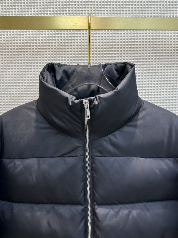Пуховик с отложным воротником, Короткая свободная куртка на молнии, теплый и удобный дизайн, новинка зимы 2023, 1220