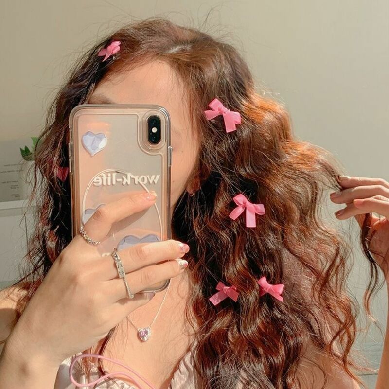 1PC Mini Bowknot Hair Clips Cute Fairy Sweet Bow Hairpin Headwear Hair Accessories Ribbon Barrette Girls