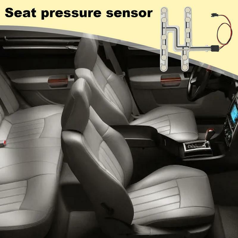 Sistema universale del sensore di pressione della cintura di sicurezza dell'auto nuovo promemoria di avvertimento della cintura di sicurezza accessori per la guida dell'allarme sonoro e della luce