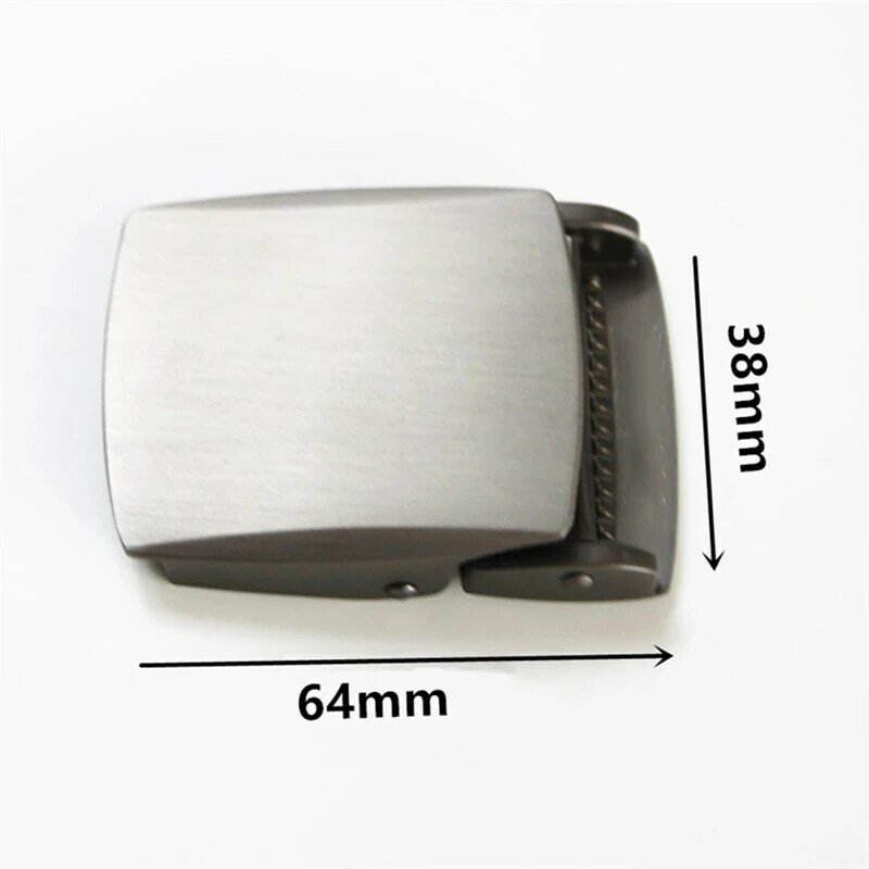 Canvas Belt Buckle Metal Smooth Buckle 38mm Nylon Braided Belt for Men and Women Accessories Alloy Replace Buckle