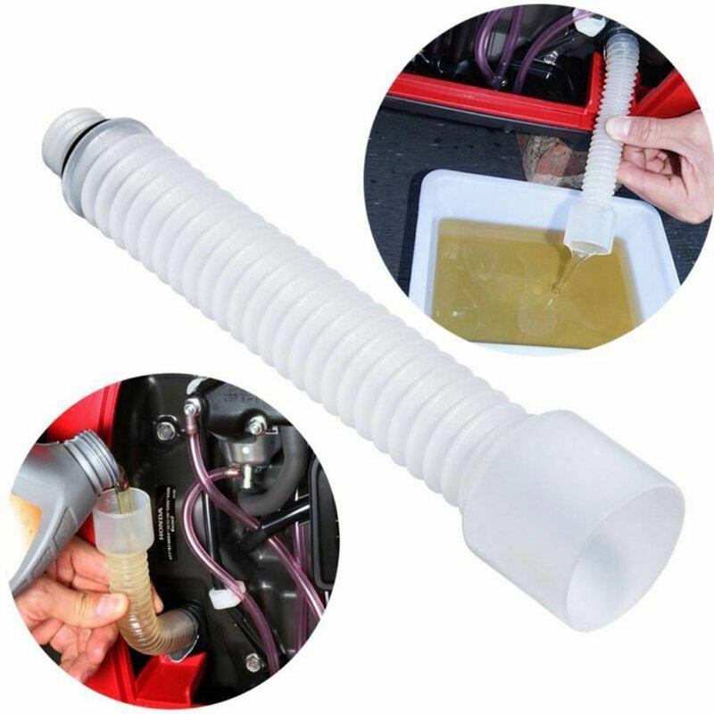 Brand New Oil Change Funnel Tool Part Environmentally Friendly Highly Elastic Plastic White 1 PC Easier To Refuel