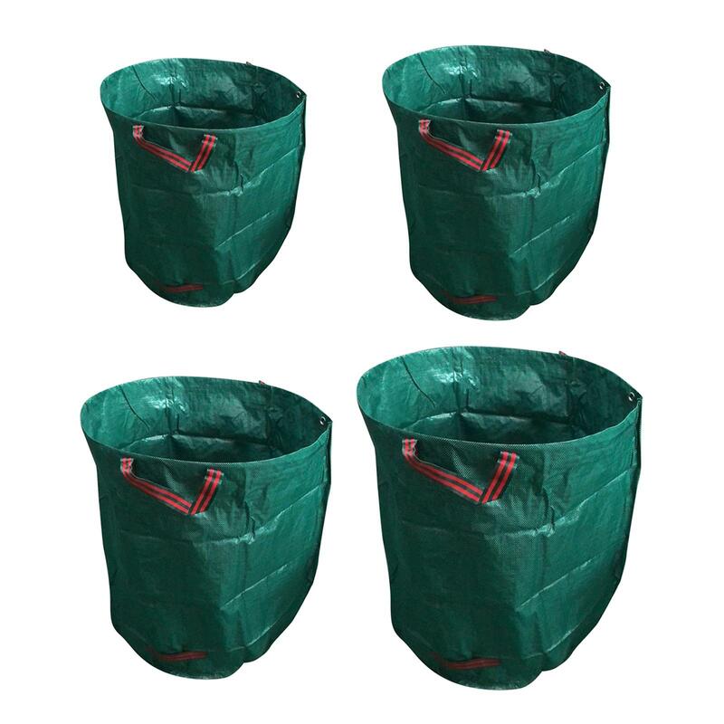 16-80 galon tas limbah taman kapasitas besar tas wadah daun tugas berat
