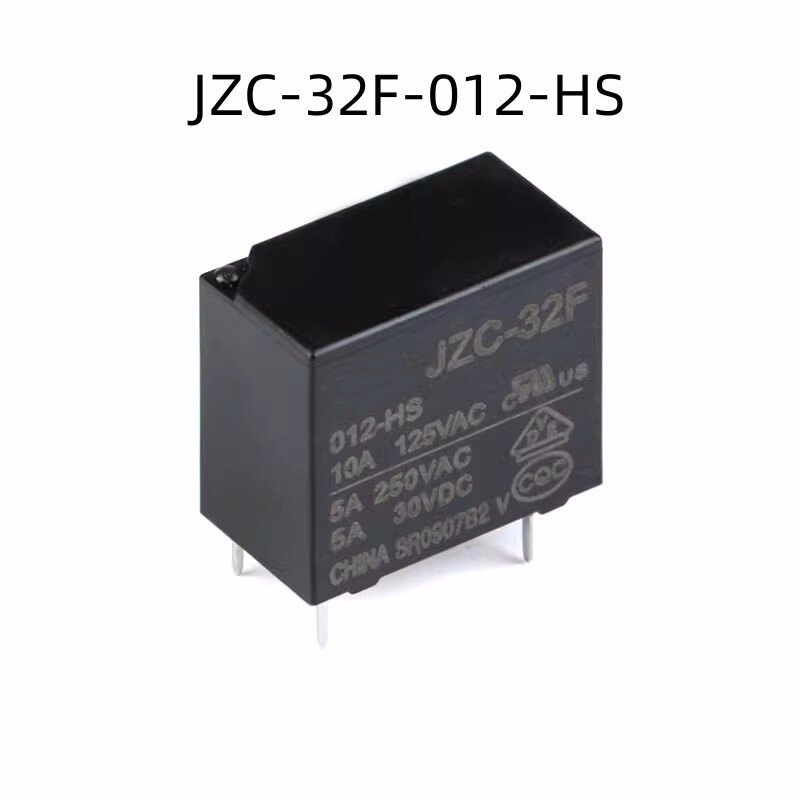 HF32F-JZC-32F-005-HS JZC-32F-012-HS JZC-32F-024-HS 100% 정품, 정상 개방 10A 4 핀 릴레이 1 세트, 10 개