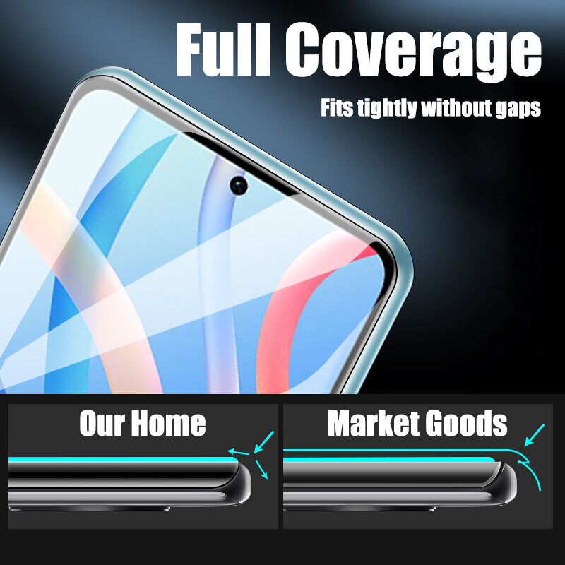 Protector de pantalla de cobertura completa, película de hidrogel NFC para Poco X3 X4 Pro, F3 F4 GT M3 M4 X3 Pro, 4 piezas