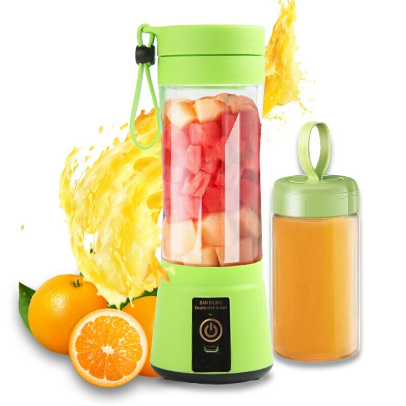 Draagbare Fruit Juice Blenders Zomer Persoonlijke Elektrische Mini Fles Home USB 6 Blades Juicer Cup Machine Voor Keuken