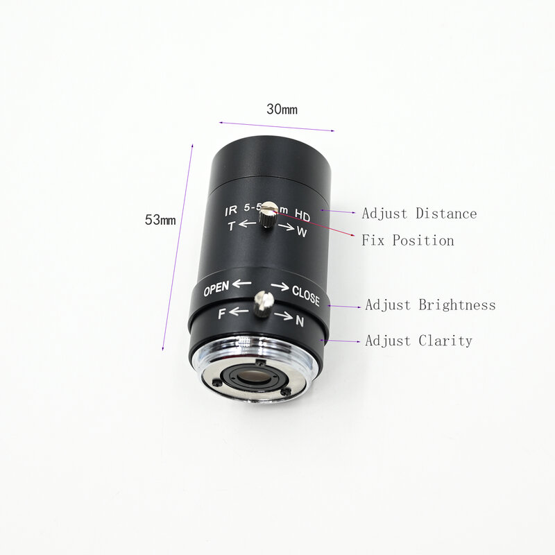 USB-камера 1080P 60fps с вариофокальным объективом 5-50 мм 2,8-12 мм, веб-камера 1920x1080 HD, SC200AI, совместима с UVC Plug And Play
