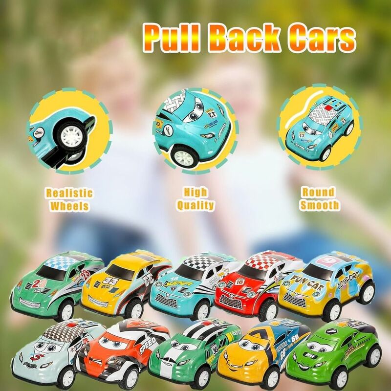 سيارة سباق صغيرة الاحتكاك لعبة للأطفال ، التراجع سيارة ، متعة الهدايا للأعمار 3 ، 4 ، 5 ، 6 سنوات من العمر ، السائبة ، جديد