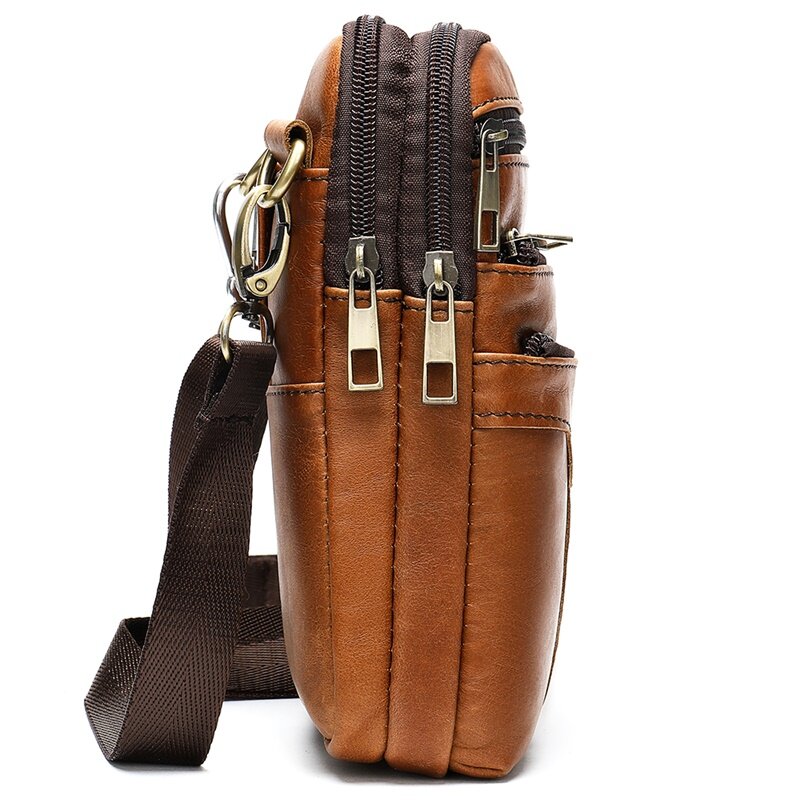 WESTAL Engraved Small Men's Shoulder Bag for Men Genuine Leather Crossbody Bags Mini Male Phone Bags Belts Flap Messenger 7538