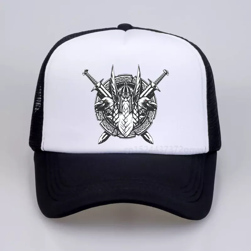 Gorra de béisbol Viking Odin's Shield para mujer, sombrero de amuleto de runa, malla transpirable, snapback, Verano