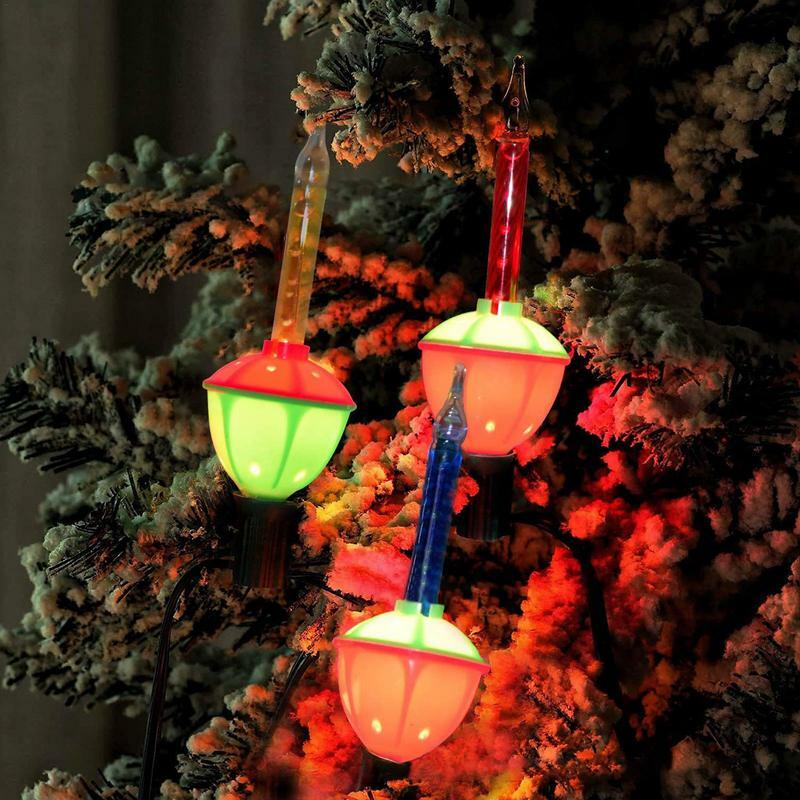 Multicolor Night Lights com Fluido, Portátil, Natal Fluido, String Lights para Porches, Casamentos, Pátio