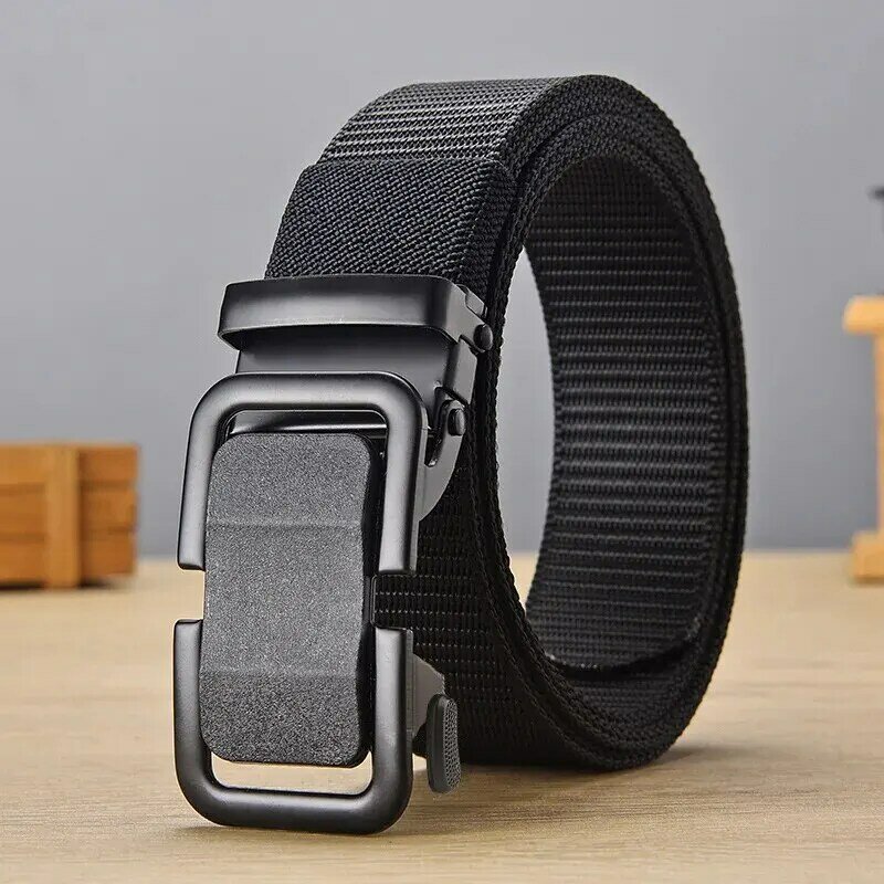 Durable Nylon Canvas Belt with Plastic Buckle - Perfect for Outdoor Sports and Work, Great Gift Idea