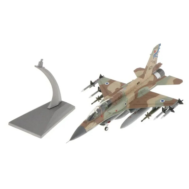 Military Israel F-16I Soufa Fighter 1:72 Scale Model With Stand Alloy Plane Collection For Man