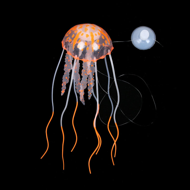 Искусственная светящаяся Медуза для плавания, аквариумное украшение для аквариума, живое растение для подводного плавания, светящееся украшение, водный ландшафт
