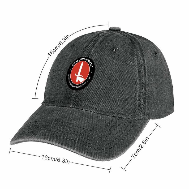 Cafc nordamerika nisch unterstützt Club-Logo-schwarzer Cowboyhut modischer Strand hut flauschiger Hut Frau Männer