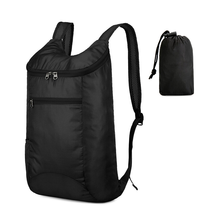 Sac à dos de camping portable ultraléger pour homme, sacs en nylon étanches, sac à dos pliable, sports de plein air, voyage, randonnée, grande capacité, 20L