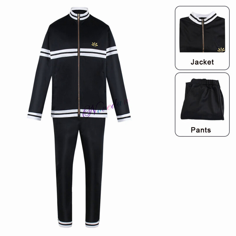 Anime Tokyo Revengers Cosplay Mikey Sport Costume Manjiro Sano Cosplay Jacket Black Sportswear Tracksuit Track Suit Uniform