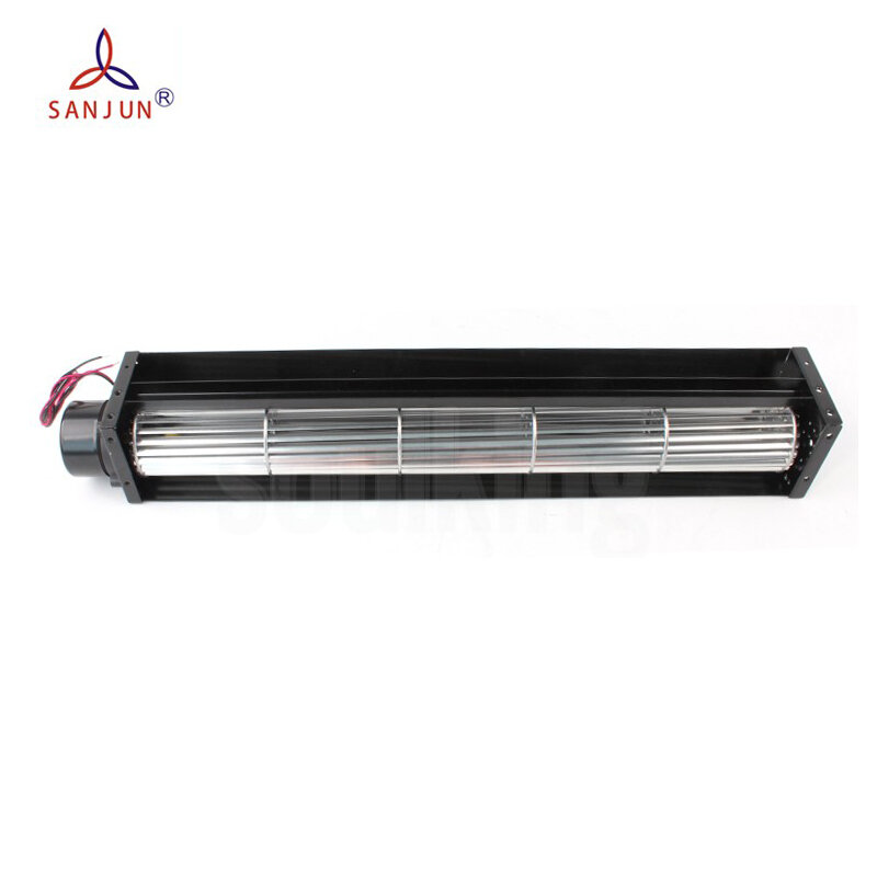 Factory supply 12v 24v 0.65a two ball bearing industrial tangential blower air curtain cross clow fan oven tangential blower